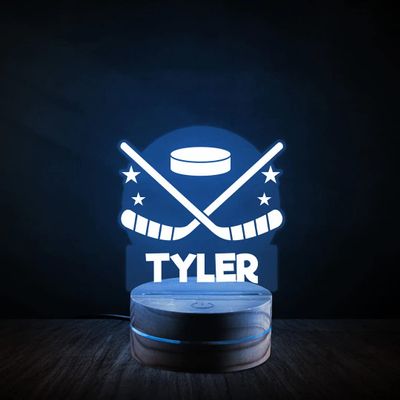 Athlete's Gift Shop Personalized Hockey Night Light