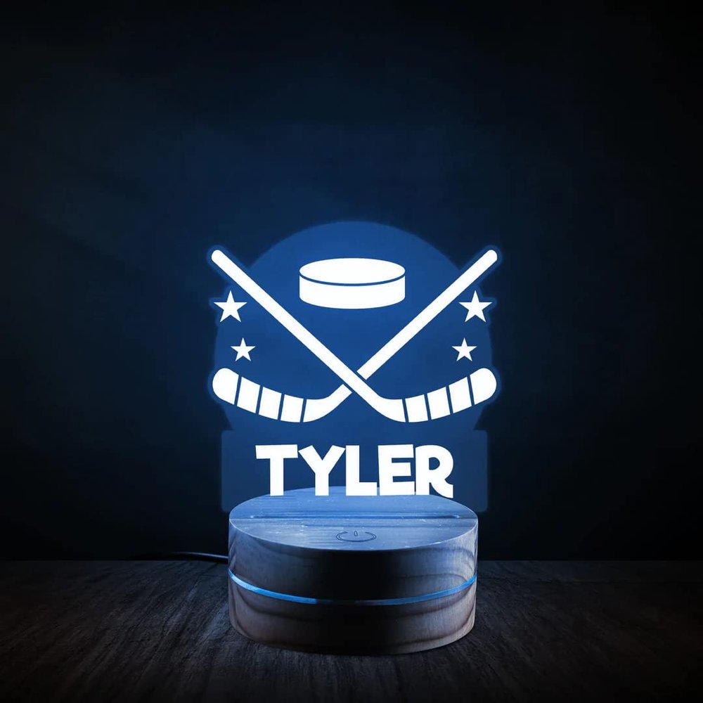 Athlete's Gift Shop Personalized Hockey Night Light