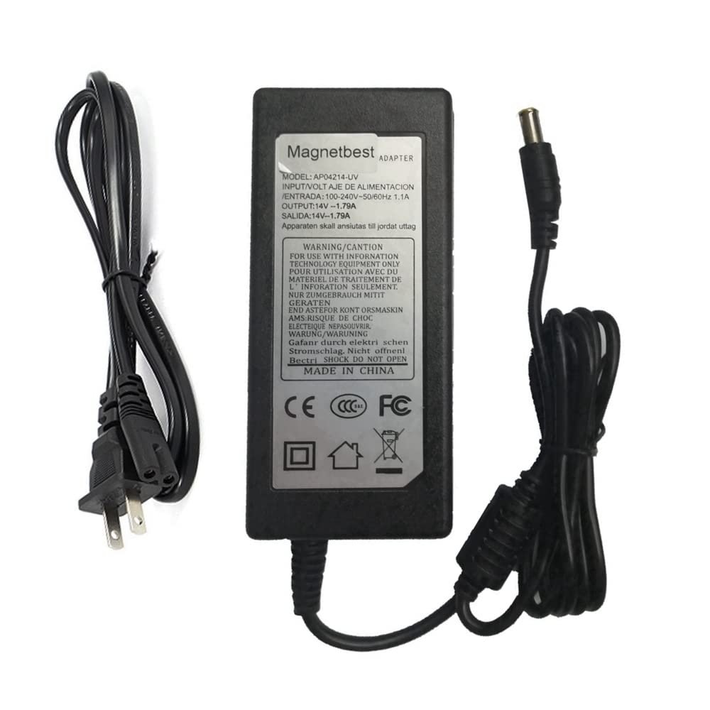 14V 1.79A AC DC Adapter Charger for Samsung Monitor A2514_DPN Adapter 14V1.786A A2514 DSM S22A330BW Power Supply with AC Cable