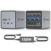 TobenONE USB C Docking Station Dual/Triple Monitors with 150W Power Adapter for Dell/HP/Lenovo/Surface/Asus/Chromebook, 2 HDMI, DP, 5 USB, Ethernet, SD 4.0/Micro SD view 1