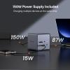 TobenONE USB C Docking Station Dual/Triple Monitors with 150W Power Adapter for Dell/HP/Lenovo/Surface/Asus/Chromebook, 2 HDMI, DP, 5 USB, Ethernet, SD 4.0/Micro SD view 4