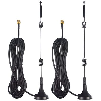 Dual Band WiFi Antenna 2.4GHz 5GHz 5.8GHz 9dBi Magnetic Base MIMO SMA Male Antenna for WiFi Router Wireless Router Gateway Network Card USB Adapter Security IP Camera Pack of 2