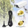Dual Band WiFi Antenna 2.4GHz 5GHz 5.8GHz 9dBi Magnetic Base MIMO SMA Male Antenna for WiFi Router Wireless Router Gateway Network Card USB Adapter Security IP Camera Pack of 2 view 3