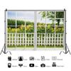 Renaiss 8x6ft Spring Sunflower Window Scenery Backdrop White Fence Yellow Sunflowers Countryside Garden Nature Landscape Photography Background for Girl Woman Wedding Birthday Party Studio Props view 4