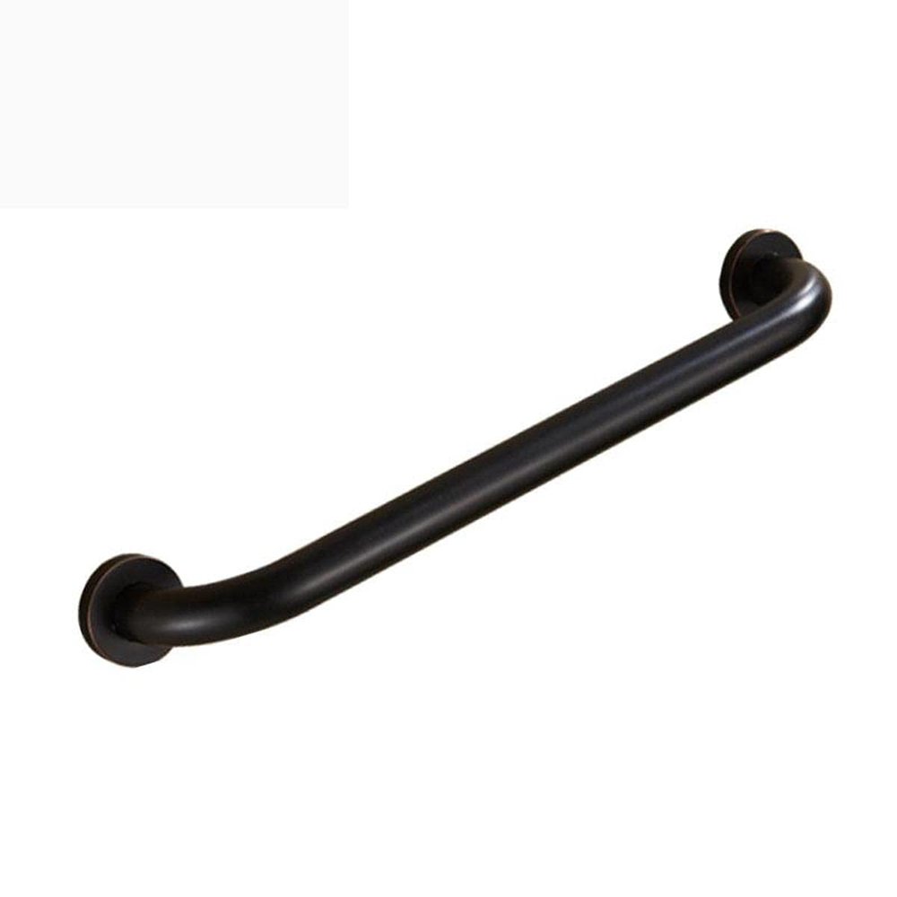 Copper Handle Door Handle ?25mm T-Shaped, Matte, Provided with Mounting Screws, Brushed Round Seat Towel Rack,Silver-16 inches/40 cm/381 (Color : Preto, Size : 16 inches/40 cm)