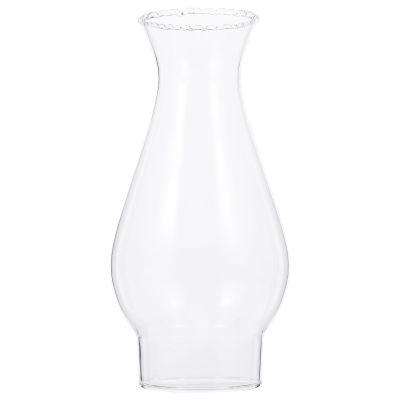 SOLUSTRE Oil Lamp Chimney Clear Glass Oil Lamp Chimney Vintage Small Globes Replacement Kerosene Lamp Shade for Vintage Kerosene Lamps