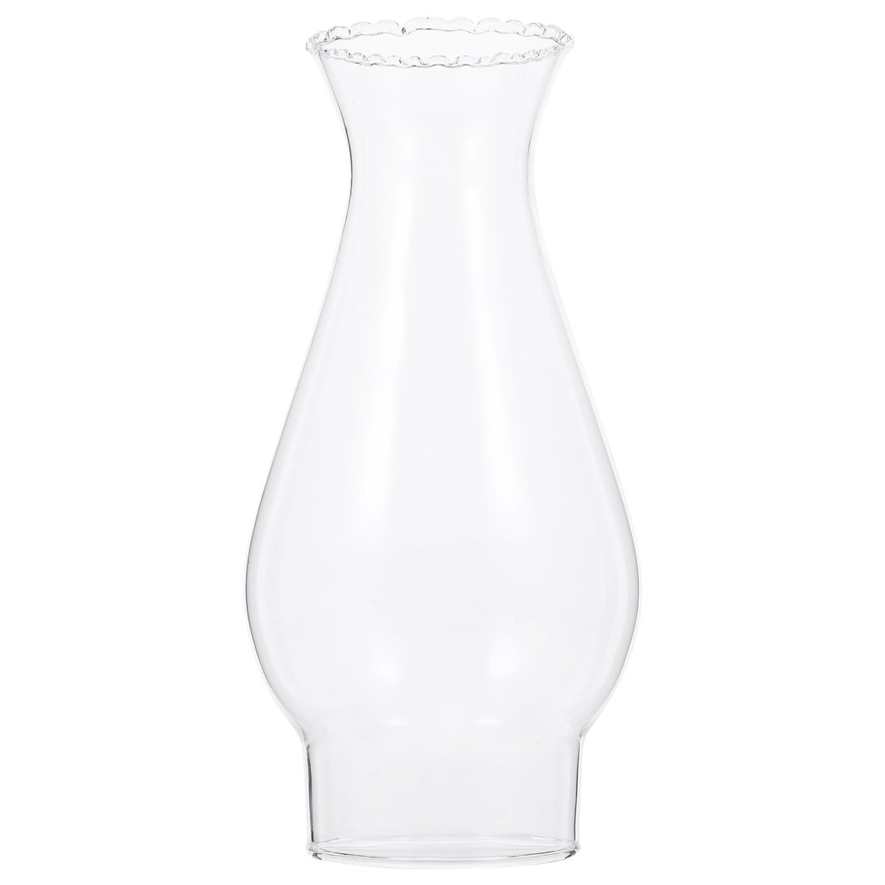 SOLUSTRE Oil Lamp Chimney Clear Glass Oil Lamp Chimney Vintage Small Globes Replacement Kerosene Lamp Shade for Vintage Kerosene Lamps