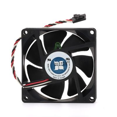0825-12HBTL 80 * 25mm 8CM 12V 0.35A 3 Wires 3 Pins Case Server CPU Cooler Fan
