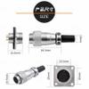 HangTon WS16 10 Pin Industrial Aviation Circular Power Connector Male Cable Plug + Female Panel Socket Heavy Duty Metal Corrosion Resistance 5A 500V 18awg view 4