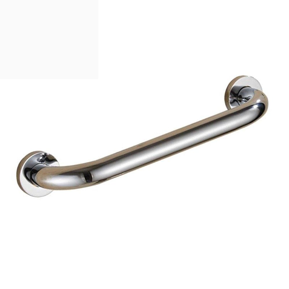 VIIPOOToilet Handle | Copper Handrails | Matte Support Toilet Aid | Provide Mounting Screws, Brushed Round Base, Elderly Pregnant Women,Black-20 inches/50 cm/337 (Color : Silver, Size : 12 inches/30