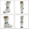 ZBYY Cowboy Mid Calf Boots for Women Chunky Low Heels Western Combat Boots Winter Low Heel Round Toe Slip On Knight Riding Boots view 4