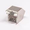 GXMRHWY 30PCS RJ45 Jack 45 Degree Modualr Connector Through Hole Gray Plastic Shielded Single Port view 3