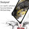 ATT Maestro Plus Case Compatible with ATT Maestro Plus Phone Case Cover [with Tempered Glass Screen Protector][Hard PC + Soft Silicone][Gold Glitter+Luminous] JSH-HDL view 2