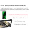 ATT Maestro Plus Case Compatible with ATT Maestro Plus Phone Case Cover [with Tempered Glass Screen Protector][Hard PC + Soft Silicone][Gold Glitter+Luminous] JSH-HDL view 3