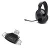 BoxWave Smart Gadget Compatible with JBL Quantum 350 Wireless - AllReader SD Card Reader, microSD Card Reader SD Compact USB - Jet Black view 1
