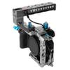 Kondor Blue Compatible with Canon R7, Arca Cage with Top Handle, Space Gray view 2