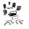 Single DIN Car Stereo Compatible with Select 1995-04 Nissan Dash Kit Wire Harness (Dash Kit + Harness) view 1
