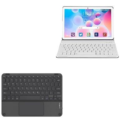 BoxWave Keyboard Compatible with Gowin Android 10.0 Tablet G10 (10.1 in) - SlimKeys Bluetooth Keyboard with Trackpad, Portable Slim TouchPad - Jet Black