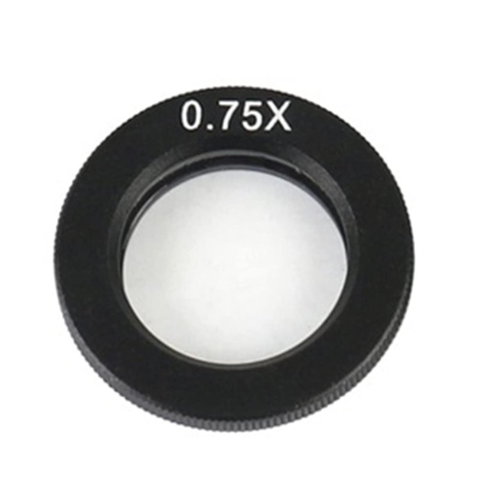 RADHAX Microscope Kit 0.5X 0.75X 1X 1.5X 2.0X Auxiliary Lens for 180X 300X Zoom C Mount Objective Glass Microscope Lens Adapters (Size : 0.75X)