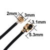 onelinkmore U.fl Male to Female Antenna Cable Extension Cord Pack of 2 (2.5 M) view 2