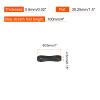 PATIKIL Silicone Rubber Bands Cable Ties 50pcs Non-slip 1.5" Flat Black for Cord Wrapping, Bag Wraps, Art view 2