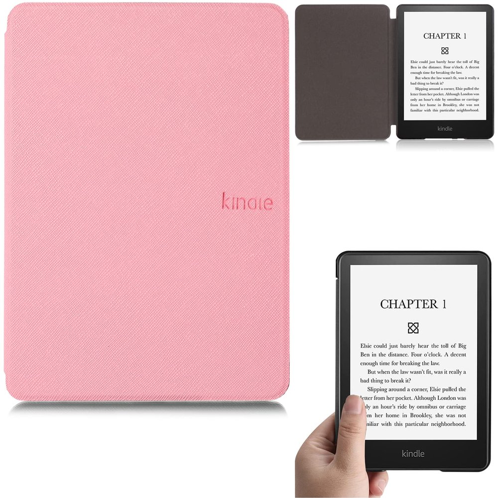 Artyond Case for Kindle Paperwhite 2021, Lightweight PU Leather with Auto Sleep/Wake Case for 6.8" Kindle Paperwhite 11th Generation 2021 Release and Kindle Paperwhite Signature Edition, Pink
