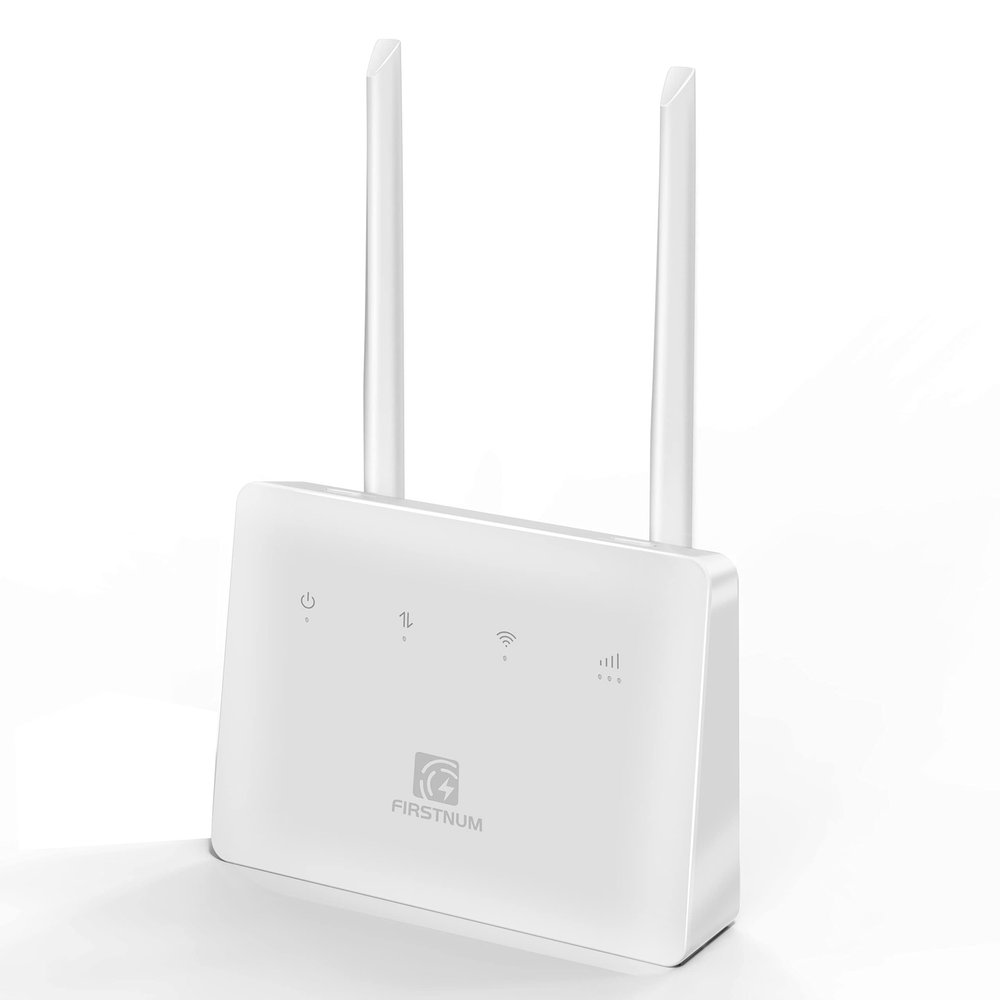 Firstnum CPE C600 WiFi Router with SIM Card Slot, 4G LTE CAT7 Wireless Internet Hotspot, MIMO 2 * 2 Long Range Outdoor/Indoor Mobile Hotspot 802.11a/b/n/g/ac 2.4GHz 300Mbps for Home/Office/RV/Boat