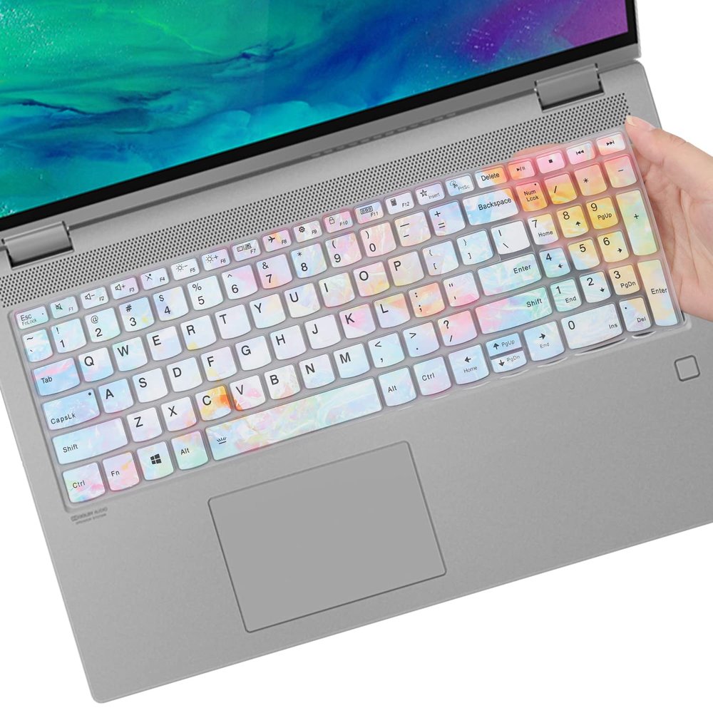 Keyboard Cover for Lenovo Yoga 7i 15.6" 16", Ideapad 3/Idepad 3i/Ideapad 5/Ideapad 5 15.6 17.3, Lenovo Flex 5 15.6, Yoga Slim 7 15, ideaPad Slim 7 15.6, ThinkBook 15/15P G2 G3 G4