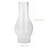 Beaupretty Glass Oil Lamp Chimney: Replacement Kerosene Lamp Shade Clear Globes Chimney Glass Shade Tall Oil And Kerosene Lamp Chimney For Vintage Oil Lamps Transparent view 2