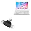 BoxWave Smart Gadget Compatible with Gowin Android 10.0 Tablet G10 (10.1 in) - AllReader SD Card Reader, microSD Card Reader SD Compact USB - Jet Black view 1