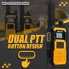 Retevis RB48 Waterproof Walkie Talkies, Heavy Duty Two Way Radio, Advanced Triple Proof, Vibration Call, USB-C, SOS,2000mAh, NOAA, 2 Way Radio(2 Pack) Yellow view 2