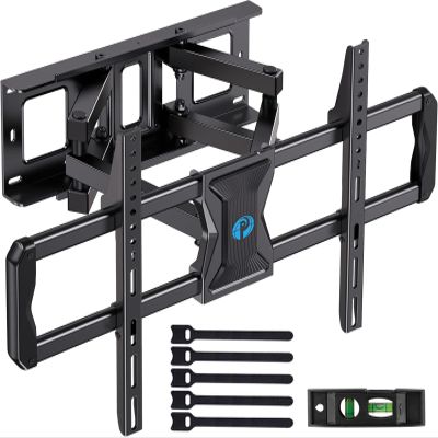 Pipishell Full-Motion TV Wall Mount for Most 3784 Inch TVs up to 100 lbs, Wall Mount TV Bracket with Dual Articulating Arms, Extension, Swivel, Tilt, Fits 16" Wood Studs, 600 x 400mm Max VESA, PILF8