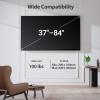 Pipishell Full-Motion TV Wall Mount for Most 3784 Inch TVs up to 100 lbs, Wall Mount TV Bracket with Dual Articulating Arms, Extension, Swivel, Tilt, Fits 16" Wood Studs, 600 x 400mm Max VESA, PILF8 view 2