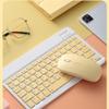 QIYIBOCASE Keyboard Case with Mouse for iPad 10.2inch, Case for iPad 9th/8th/7th Gen/Air3/Pro10.5 with Keyboard and Mouse, Slim Candy Detachable Magnetic Keyboard with Pencil Holder (Yellow) view 3