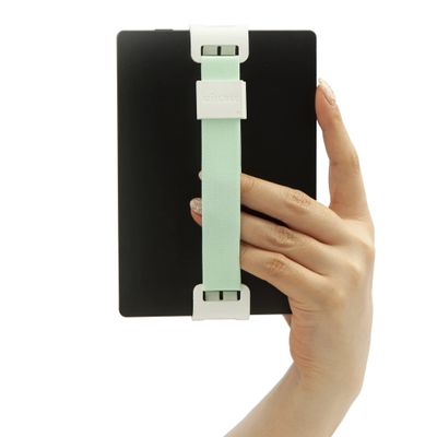 WiLLBee CLIPON Block MINI for Kindle Paperwhite Colorsoft Scribe Basic 2024 2022 6inch Oasis Length Adjustable Strap Hand Grip Finger Holder (Mint)
