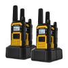 Retevis RB48 Heavy Duty Walkie Talkies, Waterproof Two Way Radio, Advanced Triple Proof, 2000 mAh, Emergency, 2 Way Radio Long Range for Job Site (4 Pack) Yellow view 1