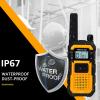 Retevis RB48 Heavy Duty Walkie Talkies, Waterproof Two Way Radio, Advanced Triple Proof, 2000 mAh, Emergency, 2 Way Radio Long Range for Job Site (4 Pack) Yellow view 2