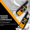 Retevis RB48 Heavy Duty Walkie Talkies, Waterproof Two Way Radio, Advanced Triple Proof, 2000 mAh, Emergency, 2 Way Radio Long Range for Job Site (4 Pack) Yellow view 3