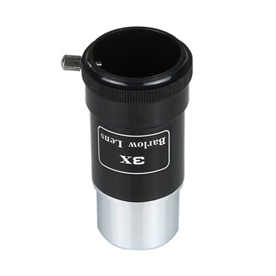 RADHAX Microscope Kit 3X Barlow Lens Plastic, 1.25 Astronomical Telescope Eyepiece Microscope Lens Adapters