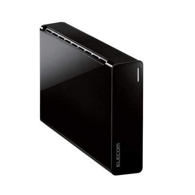 Elecom ELD-HTV040UBK External Hard Drive 4TB for TV Recording, Mac/Windows Black
