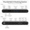 SIIG Thunderbolt 4 Docking Station - Quad 4K / Single 8K, 60W PD, 3X TB4 40Gbps (USB-C), 2X USB-A 5G, Gigabit Ethernet, Support Mac M1/M2/M3 Pro/Max & Windows (Intel/AMD/Snapdragon) (JU-DK0U11-S1) view 3