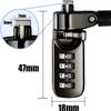 I3C Laptop Cable Lock 4 Digital Combination Lock Security Computer Cable Lock Anti Theft Combination Lock Compatible for Tablet Laptop (2 Packs) view 2