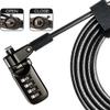 I3C Laptop Cable Lock 4 Digital Combination Lock Security Computer Cable Lock Anti Theft Combination Lock Compatible for Tablet Laptop (2 Packs) view 4
