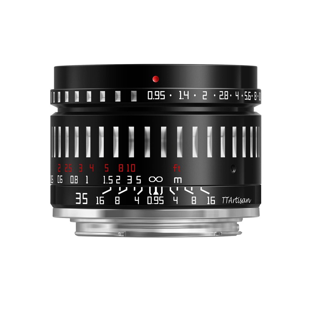 TTArtisan 35mm F0.95 APS-C Manual Fixed Camera Lens for Sony E-Mount Mirrorless Cameras A5000 A5100 A6000 A6100 A6300 A6400 A6500 A6600 NEX-3 NEX-3N NEX-3R NEX-5T NEX-5R NEX-5 NEX-5N NEX-7 NEX5C