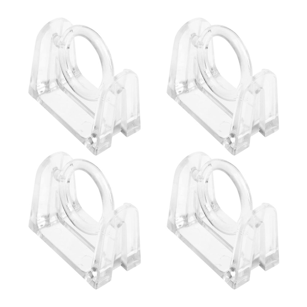Cabilock Rotatable Shower Curtain Rod Holder Brackets 4 Pack ABS Hooks