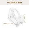 Cabilock Rotatable Shower Curtain Rod Holder Brackets 4 Pack ABS Hooks view 2