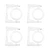 Cabilock Rotatable Shower Curtain Rod Holder Brackets 4 Pack ABS Hooks view 4