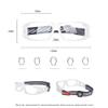 SooGree Kids Sport Goggles Glasses,Protective Eyewear Goggles,Eye Safety Glasses,Replaceable to Prescription Lenses Age 8-16 (Transparent Frame White Pad) view 2