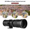 Andoer Camera MF Supertelezoom Lens F/8.3-16 420-800mm T2 Mount with M-Mount Adapter Ring 1/4 Thread Replacement for Canon M M2 M3 M5 M6 Mark II M10 M50 M100 M200 Camera as, black view 2