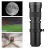 Andoer Camera MF Supertelezoom Lens F/8.3-16 420-800mm T2 Mount with M-Mount Adapter Ring 1/4 Thread Replacement for Canon M M2 M3 M5 M6 Mark II M10 M50 M100 M200 Camera as, black view 3